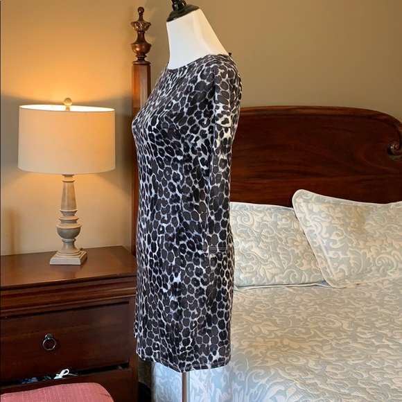 Black leopard print dress XS EUC Express dress - Picture 4 of 7